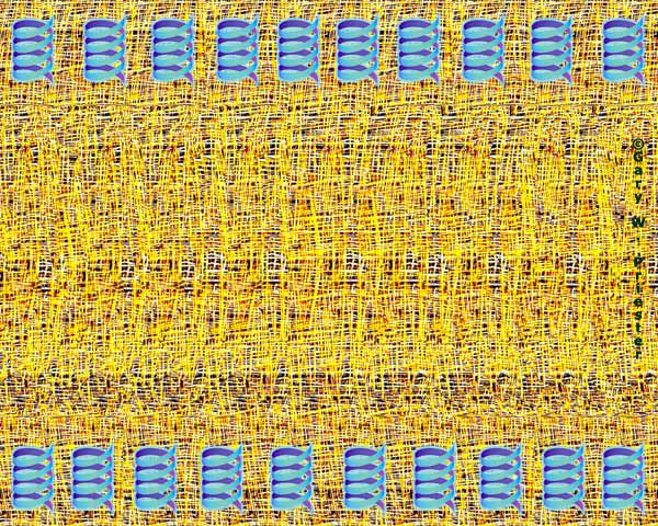 Coils  - Hidden  and Floating Image Stereogram Gary W. Priester