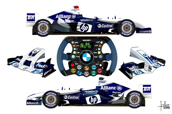 Williams FW26 Racing Car Javier Aller