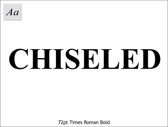 Chisled Text Tutorial 1