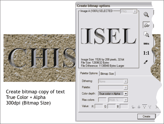 Chisled Text Tutorial 5