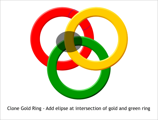 Step 5 Interlocking Rings tutorial