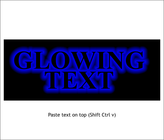 Glowing text tutorial