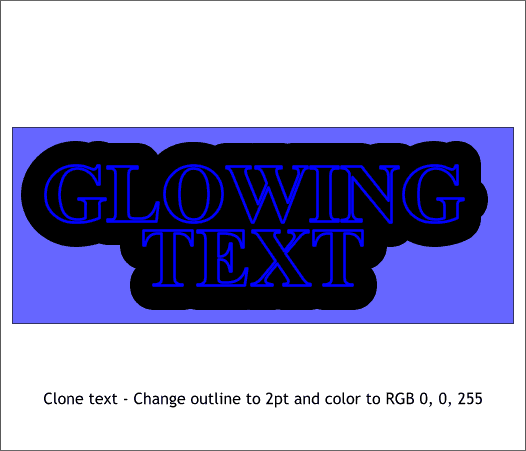 Glowing text tutorial