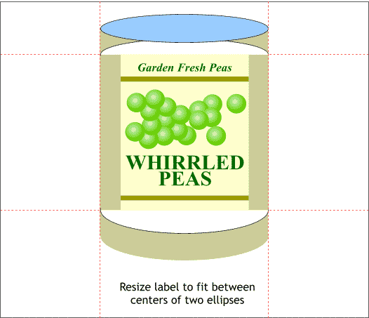 Putting a Label on a Can step-by-step tutorial
