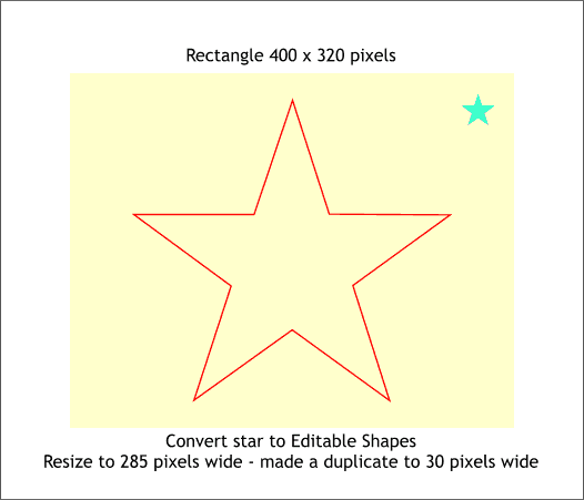 Creating a perfect star Xara Xone step-by-step tutorial