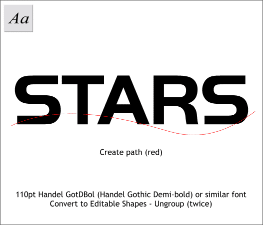 Fitting the Bottom of Text to a Path - Xara Xone step-by-step tutorial