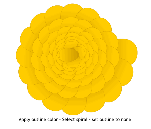Flower Spiral Xara Xone Tutorrial