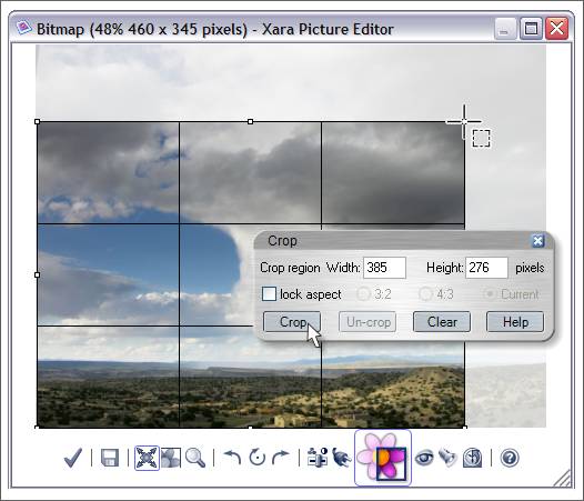 Xara Xone Workbook - Resizing and Cropping in XPE