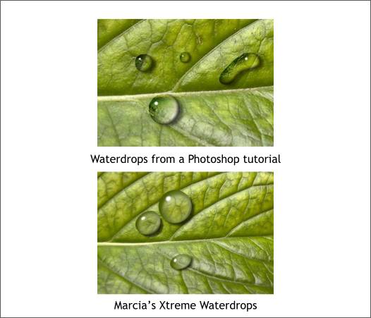 Water drop tutorial - Xara Xone Workbook