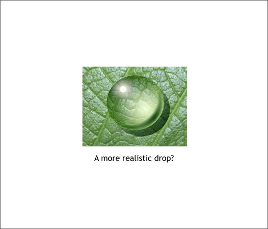 drop of water. Water drop tutorial - Xara