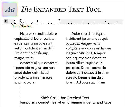 The Expanded Text Tool - July 07 Workbook