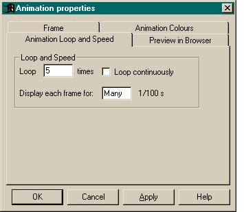 animation properties dialog
