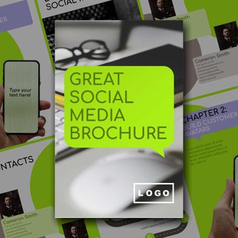 Free brochure – social media strategy template