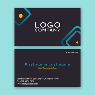 Free business card template