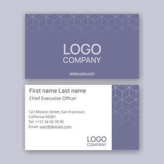 Free business card template