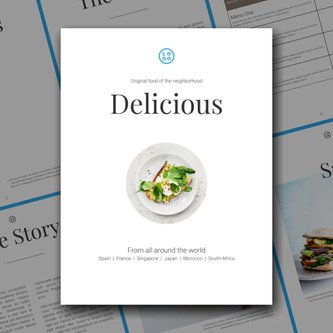 Free catalog  food menu template