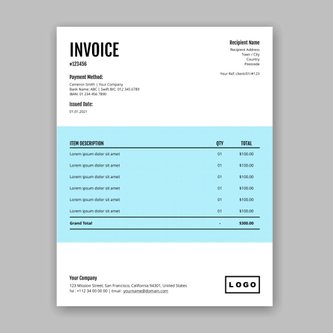 Free invoice template