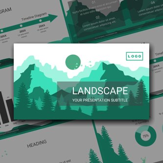 Free presentation landscape template