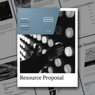 Free proposal  resource management template