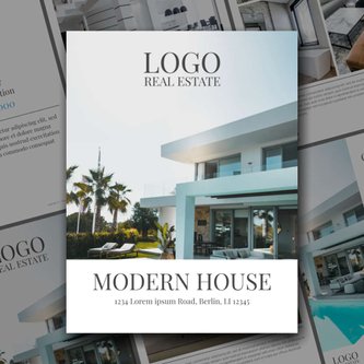 Free real estate – brochure – modern house template