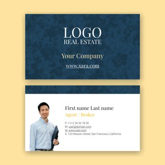 Free real estate – business card template