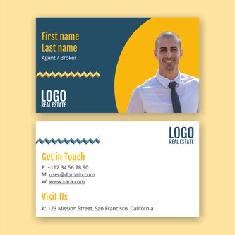 Free real estate – business card template