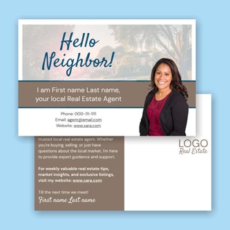 Free real estate – postcard template