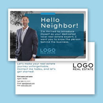 Free real estate – postcard template