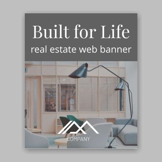 Free real estate – web banner template