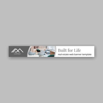 Free real estate – web banner template