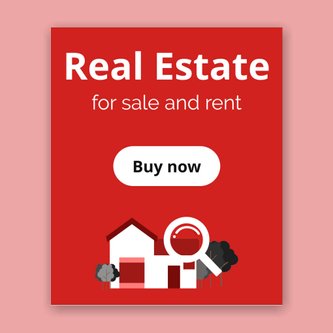 Free real estate – web banner template