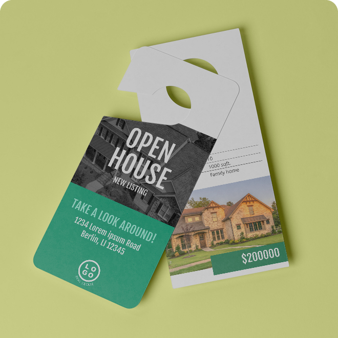 door hangers marketing materials